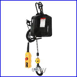 110V 1.5KW 1104LBS 1Ton Electric Chain Hoist Single Phase Hoist Crane 25FT Chain