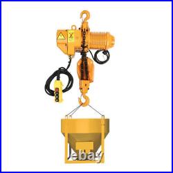 110V 1.6KW 2204LBS 1Ton Electric ChainHoist Single Phase Hoist Crane 10Ft Chain