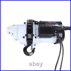 110V 2200 LBS/ 1 Ton Electric Chain Hoist Single-Phase Hoist Crane 10FT Chain US