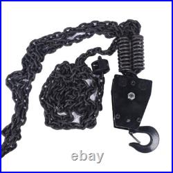 110V 2200 LBS/ 1 Ton Electric Chain Hoist Single-Phase Hoist Crane 10FT Chain US