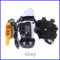 110V 2200LBS/1 Ton Electric Chain Hoist Single Phase Hoist Crane 10FT Chain NEW