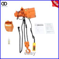 110V 750W 1 Ton Electric Chain Hoist, Single Phase 2200Lbs 10ft Lift Height G80
