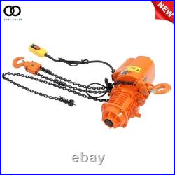 110V 750W 1 Ton Electric Chain Hoist, Single Phase 2200Lbs 10ft Lift Height G80