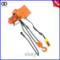 110V 750W 1 Ton Electric Chain Hoist, Single Phase 2200Lbs 10ft Lift Height G80