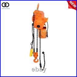 110V 750W 1 Ton Electric Chain Hoist, Single Phase 2200Lbs 10ft Lift Height G80