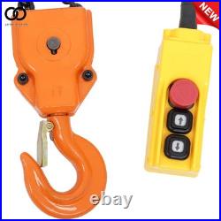 110V 750W 1 Ton Electric Chain Hoist, Single Phase 2200Lbs 10ft Lift Height G80