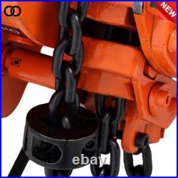 110V 750W 1 Ton Electric Chain Hoist, Single Phase 2200Lbs 10ft Lift Height G80