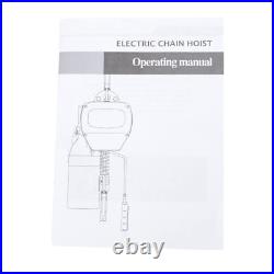 110V G80 1 Ton / 2200LBS Electric Chain Hoist with 10FT Double Chain Lifting 110V G80 1 Ton / 2200LBS Electric Chain Hoist with 10FT Double Chain Lifting