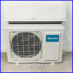 12,000 BTU Ductless Air Conditioner Heat Pump Mini Split 110V 1 Ton With/KIT
