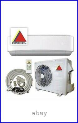 12,000 BTU System Ductless Air Conditioner, Heat Pump Mini split 220V 1 Ton withkit