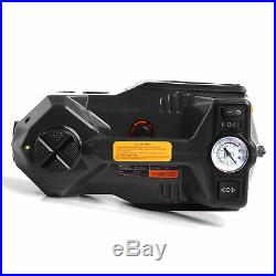 12 Volt 4 Ton Car Hydraulic Electric Floor Jack Tire Inflator Impact Wrench Tool