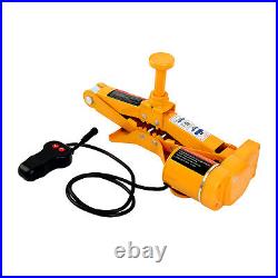 12V 3 Ton Electric Car Floor Jack Set with Wrench & Tire Inflator Pump 6600lbs