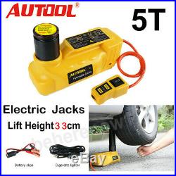 12V 5 Ton Auto Electric Hydraulic Jacks Lifting Tire Change Car SUV Repair Tool