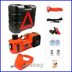 12V 5 Ton Car Electric Hydraulic Floor Jack with Impact Wrench Workshop Garage