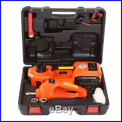 12V 5Ton Car Jack Electric Hydraulic Protable Tire Impact Wrench set US Stock