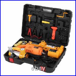 12V Electric Car Jack Set Tire Lifting Tools 3Ton with Air Pump Wrench 17-42cm