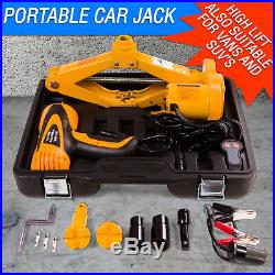 12v Electric Jack & Impact Wrench Kit for Automotive Cars, SUV's & Vans 2 ton