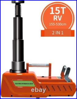 15 Ton Electric Hydraulic Floor Jack with LED Light