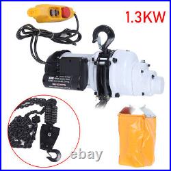 1Ton/2200 LBS Electric Chain Hoist with 10FT G80 Chain 110V Single-Phase