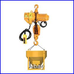 1Ton Electric Chain Hoist with10FT Double Chain 10FT Lifting110V G80 Single Phrase