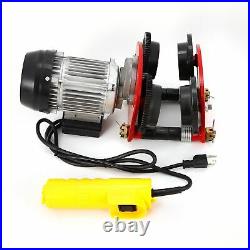 1Ton Electric Wire Rope Hoist Trolley Overhead Winch Crane Lift withRemote Control