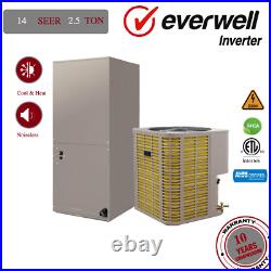 2.5 TON 14 SEER Ducted Central Split Air Conditioner Heat Pump System