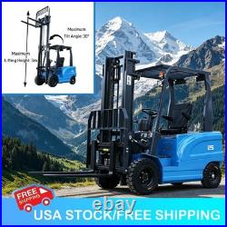 2.5Ton Electric Forklift Rated With60V 70Ah Charger Side Shift Load Lifter New