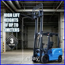 2.5Ton Electric Forklift Rated With60V 70Ah Charger Side Shift Load Lifter New