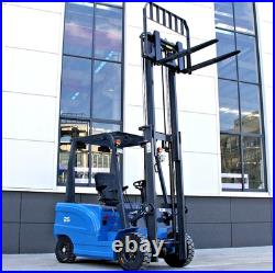 2.5Ton Electric Forklift Rated With60V 70Ah Charger Side Shift Load Lifter New