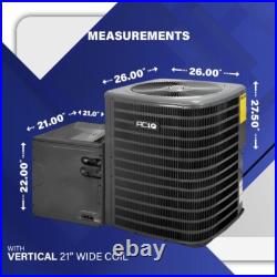 2 Ton 13.4 SEER2 R32 Central Air Conditioning Unit & Evaporator Coil AC System