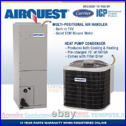 2 Ton 14.5 SEER AirQuest-Heil by Carrier Heat Pump System with Replace Install Kit