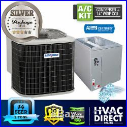 2 Ton 14 SEER AirQuest-Heil by Carrier Air Conditioner, 14 Wide Coil