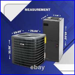 2 Ton 15.2 Central Air Heat Pump Split System Ducted R32 AC Kit, Multi-Position