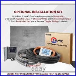 2 Ton 15.2 Central Air Heat Pump Split System Ducted R32 AC Kit, Multi-Position