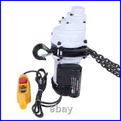 2200 LBS/1 Ton Electric Chain Hoist Single-Phase Hoist Crane 10FT Chain 110V US
