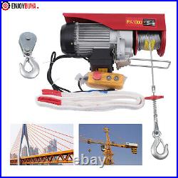 2200LB PA1000 Electric Wire Cable Hoist Winch Crane 1 Ton Hoist Remote Control