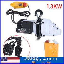 2200LBS/ 1 Ton Electric Chain Hoist Single Phase Hoist Crane 10 FT Chain 110V