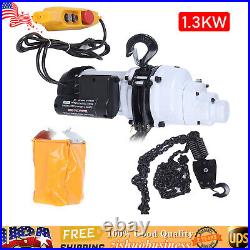 2200LBS/ 1 Ton Electric Chain Hoist Single Phase Hoist Crane 10 FT Chain 110V