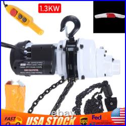 2200LBS/ 1 Ton Electric Chain Hoist Single Phase Hoist Crane 10 FT Chain 110V