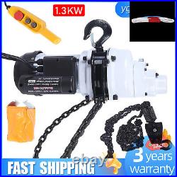 2200LBS/ 1 Ton Electric Chain Hoist Single Phase Hoist Crane 10 FT Chain 110V