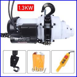 2200LBS/ 1 Ton Electric Chain Hoist Single Phase Hoist Crane 10 FT Chain 110V