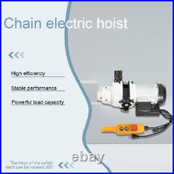 2200LBS/ 1 Ton Electric Chain Hoist Single Phase Hoist Crane 10 FT Chain 110V US