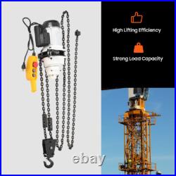 2200LBS/ 1 Ton Electric Chain Hoist Single Phase Hoist Crane 10 FT Chain 110V US