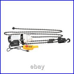 2200LBS/ 1 Ton Electric Chain Hoist Single Phase Hoist Crane 10 FT Chain 110V US