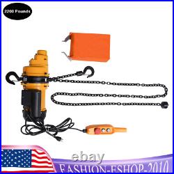 2200LBS/ 1 Ton Electric Chain Hoist Single Phase Hoist Crane 10 FT Chain 110V US