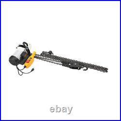 2200LBS/ 1 Ton Electric Chain Hoist Single Phase Hoist Crane 10 FT Chain 110V US