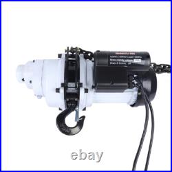 2200LBS/ 1 Ton Electric Chain Hoist Single Phase Hoist Crane 10 FT Chain 110V US
