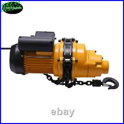 2200LBS/ 1 Ton Electric Chain Hoist Single Phase Hoist Crane 10 FT Chain 110V US