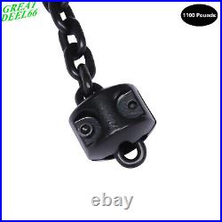 2200LBS/ 1 Ton Electric Chain Hoist Single Phase Hoist Crane 10 FT Chain 110V US