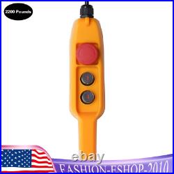 2200LBS/ 1 Ton Electric Chain Hoist Single Phase Hoist Crane 10 FT Chain 110V US